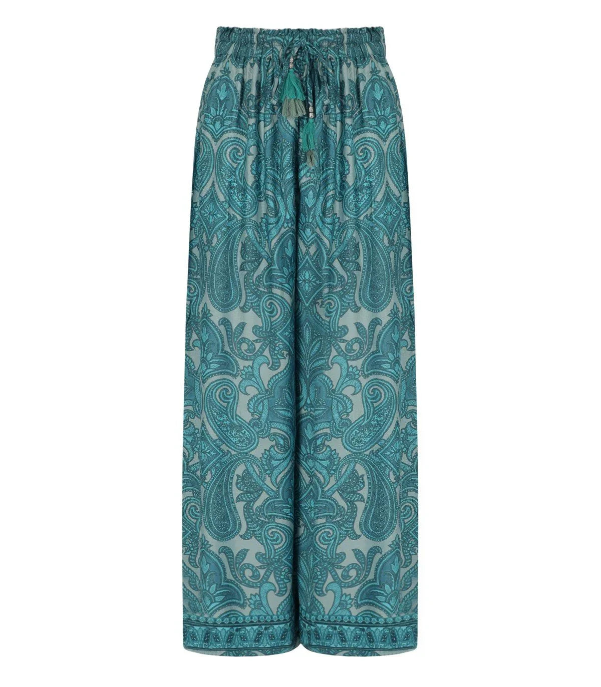 Pahiesa Formentera Light Blue Patterned Trousers