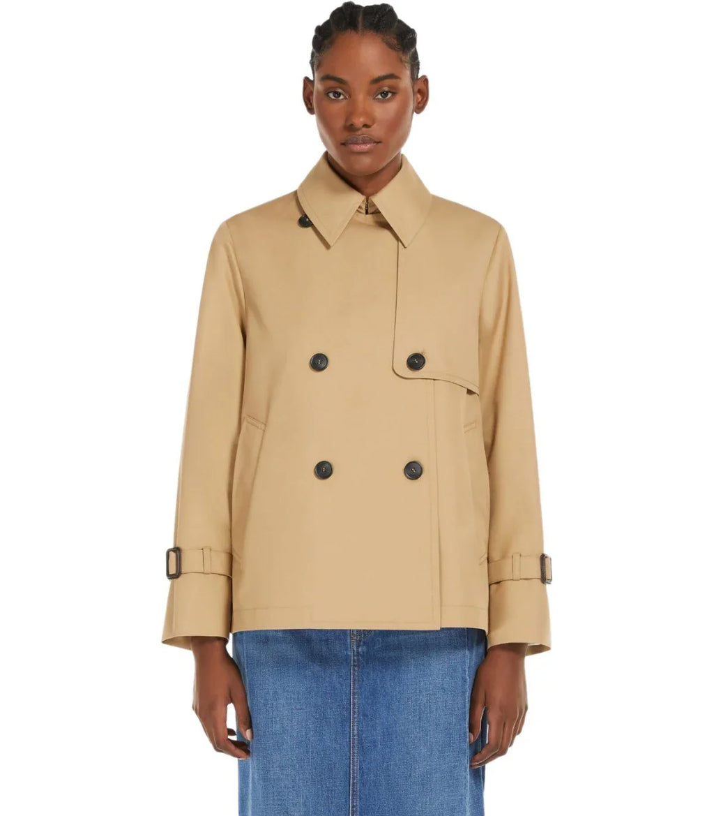 Max Mara Weekend Biglia Beige Shirt Trench Coat