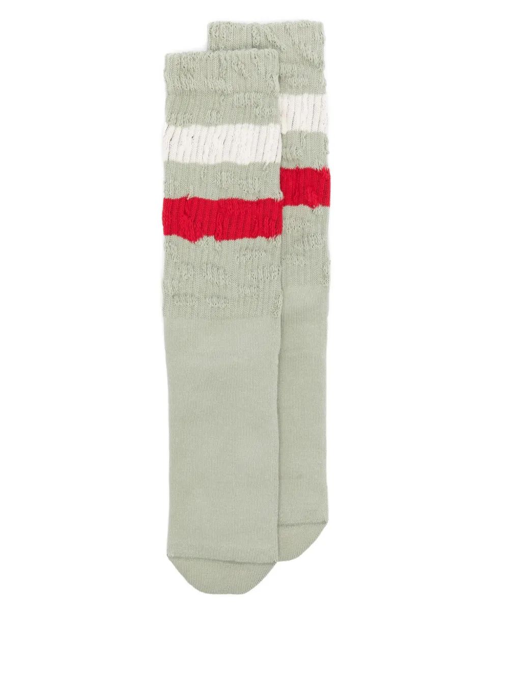 Golden Goose Socks High Rib/Stripes/Ripped