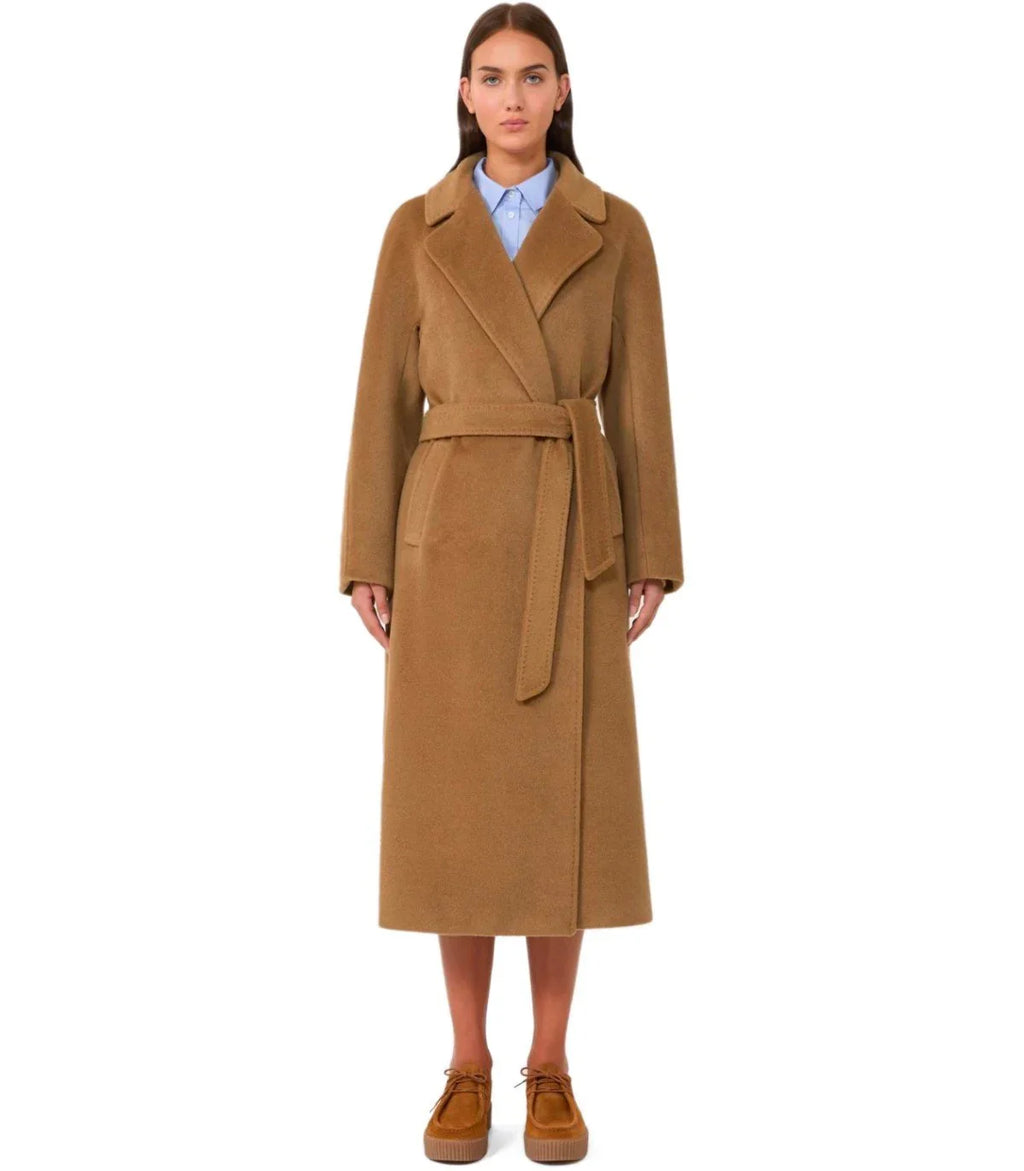 Max Mara Weekend Tempera Camel Belted Coat