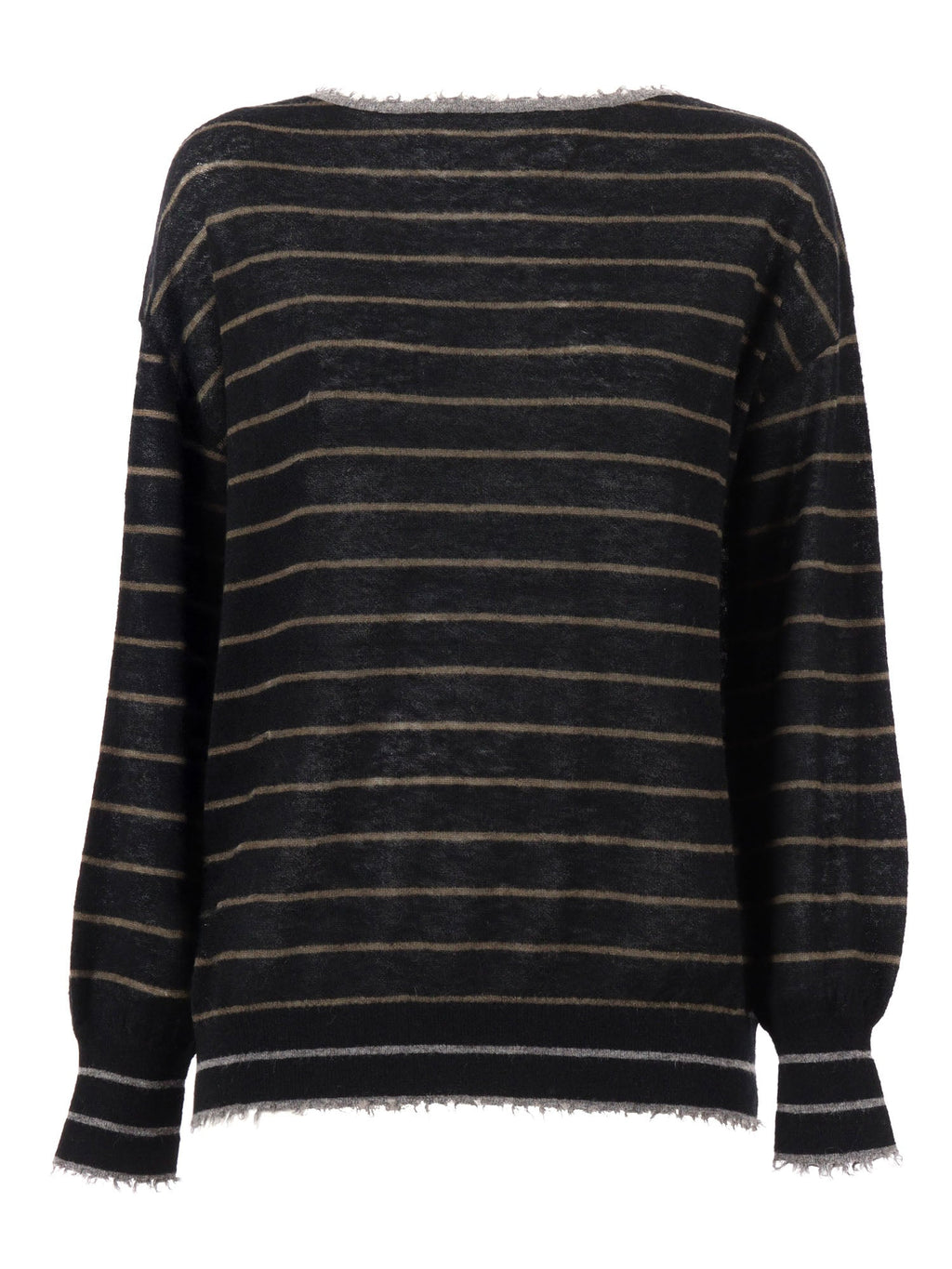 Kangra Cashmere Barchetta Riga Alta Rifinit.Sfrangiate