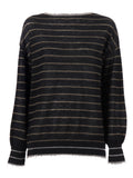 Kangra Cashmere Barchetta Riga Alta Rifinit.Sfrangiate