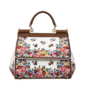 Dolce&Gabbana Sicily Medium Handbag Women Multicolor/Camel Fabric