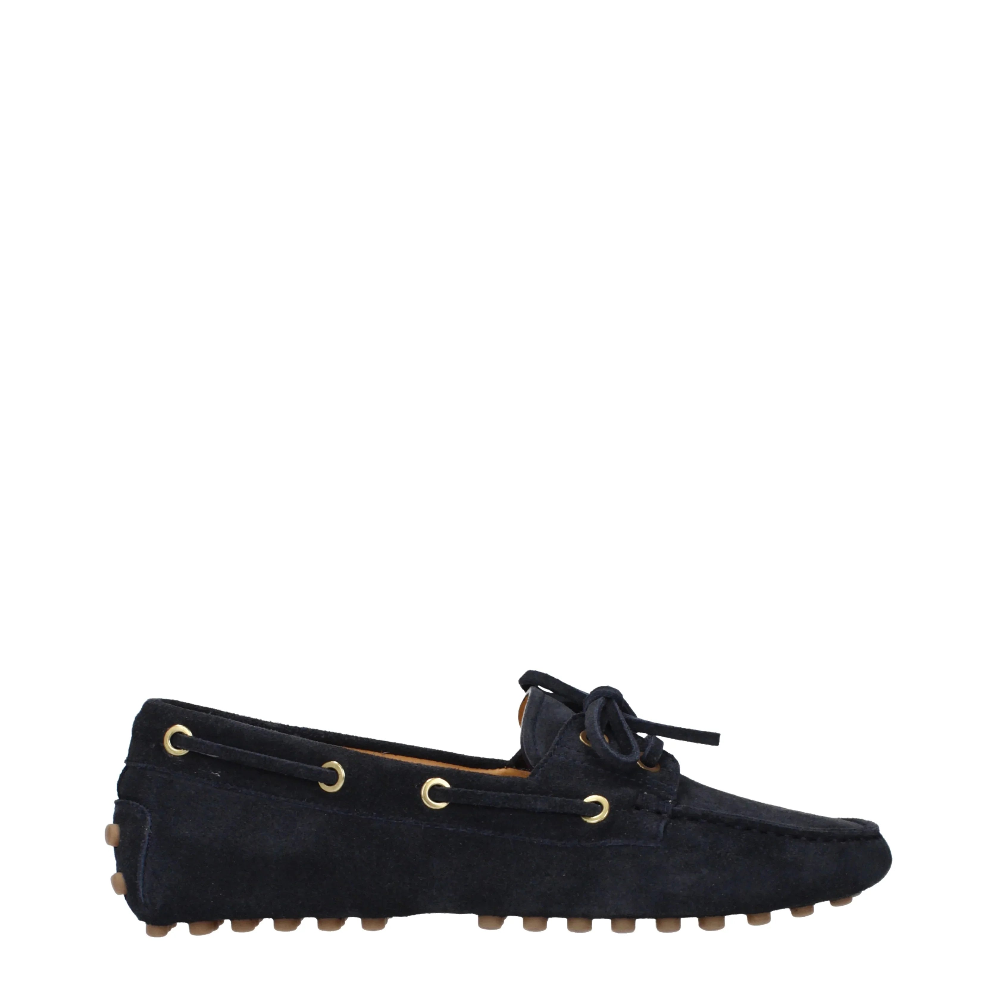 Tod's Women's Gommini Loafers Blue Suede