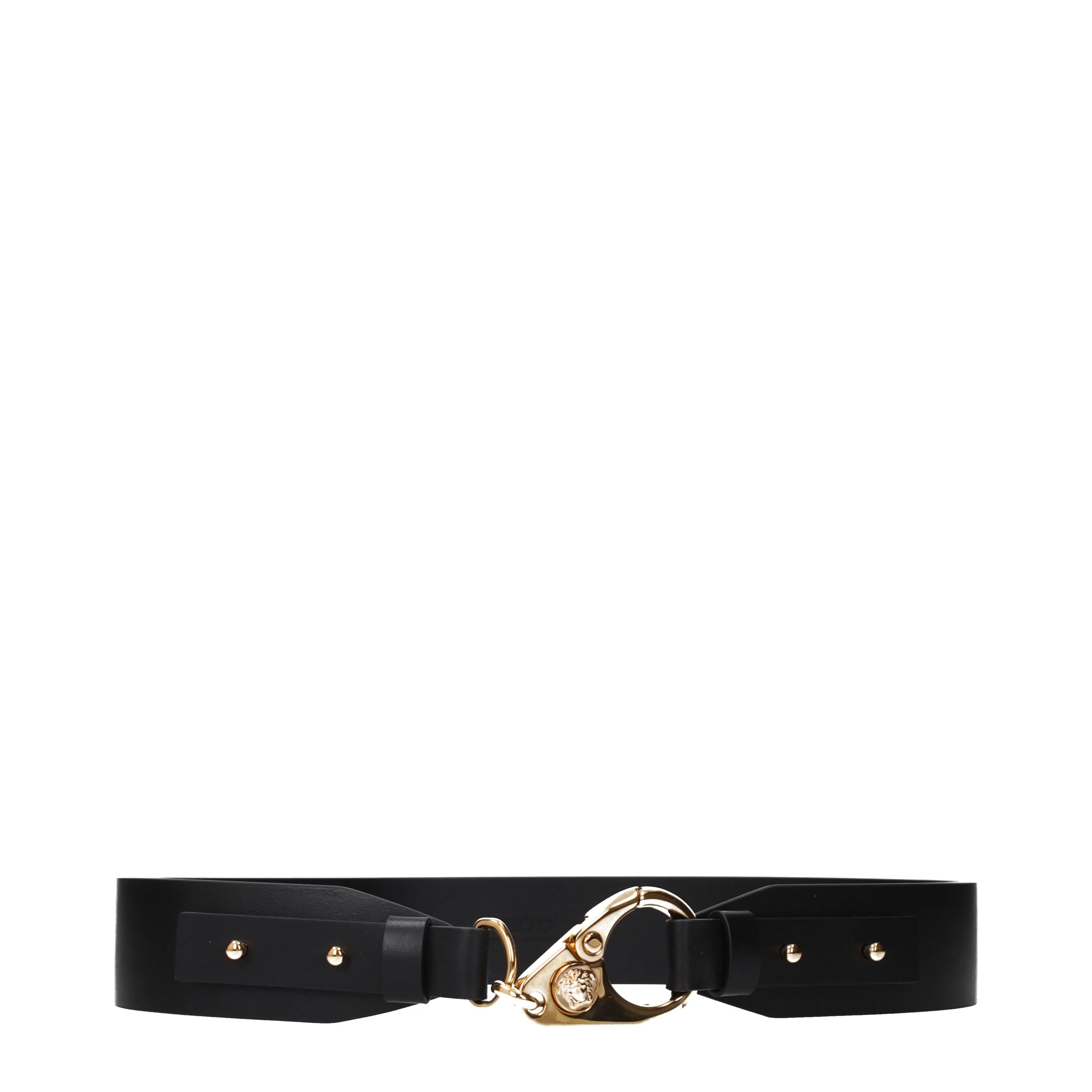 Versace Women's Black Leather Belt