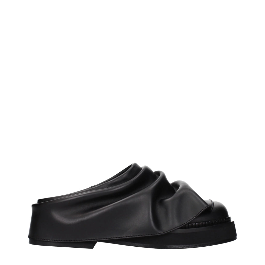 The Attico Slippers And Clogs Robin Women Leather Black