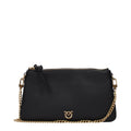 Pinko Women's Shoulder Bags Black Leather