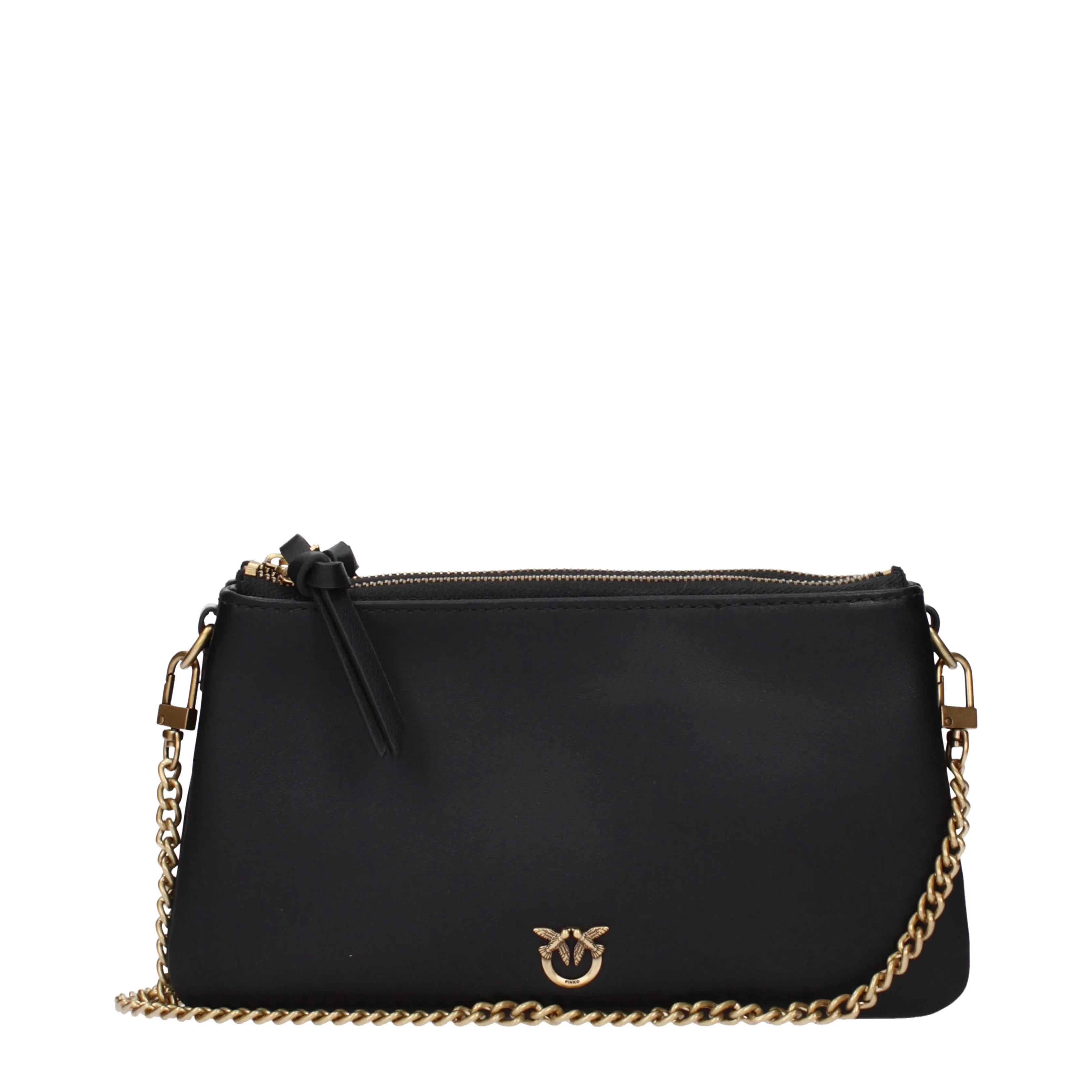 Pinko Women's Shoulder Bags Black Leather