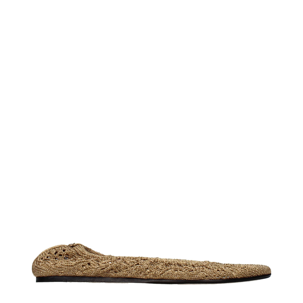 Isabel Marant Ballerine Women Fabric Gold