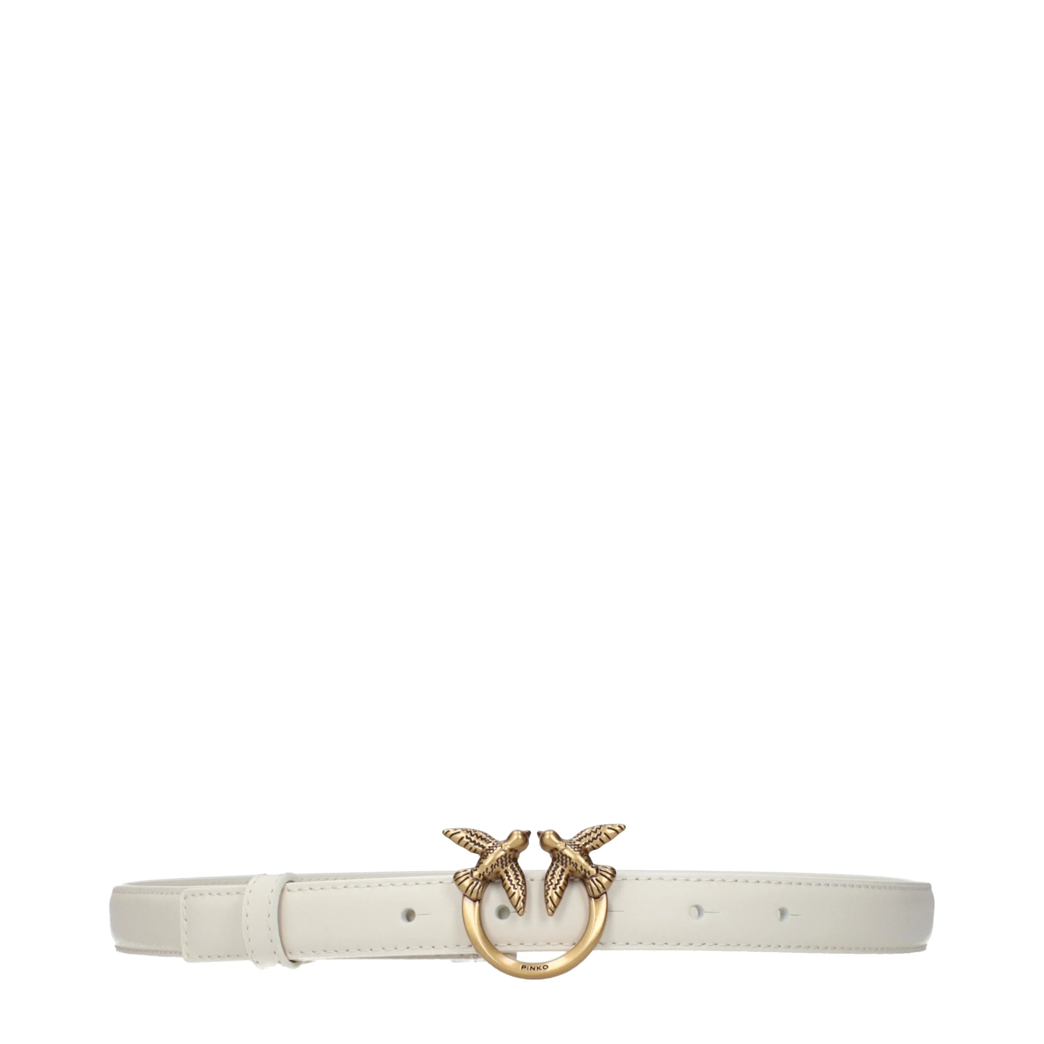 Pinko Women's Belts Leather Beige/Ivory