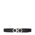 Salvatore Ferragamo Men's Belts Fabric Gray/Black