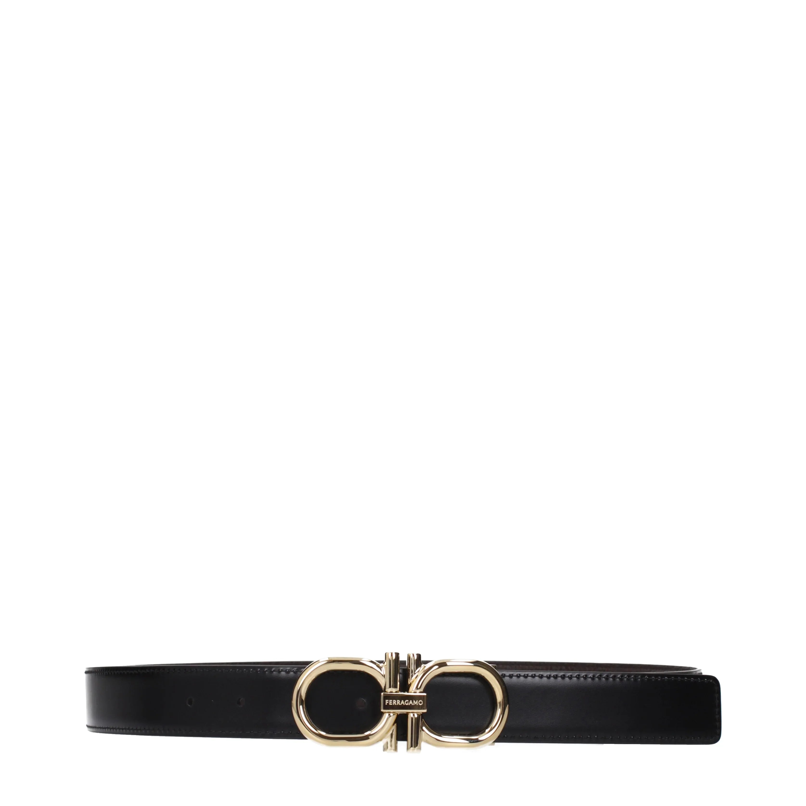 Salvatore Ferragamo Men's Belts Leather Brown/Black