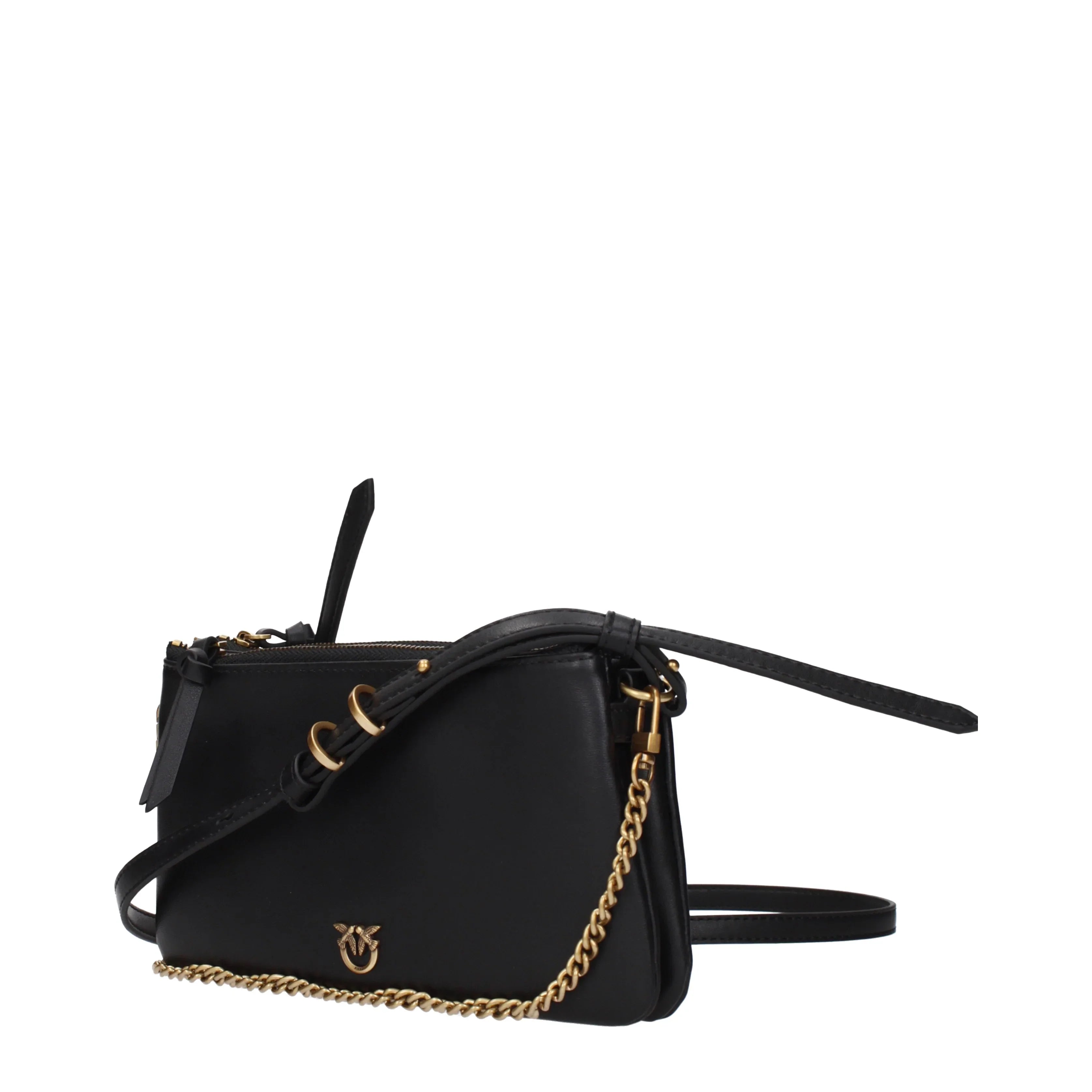 Pinko Women's Shoulder Bags Black Leather