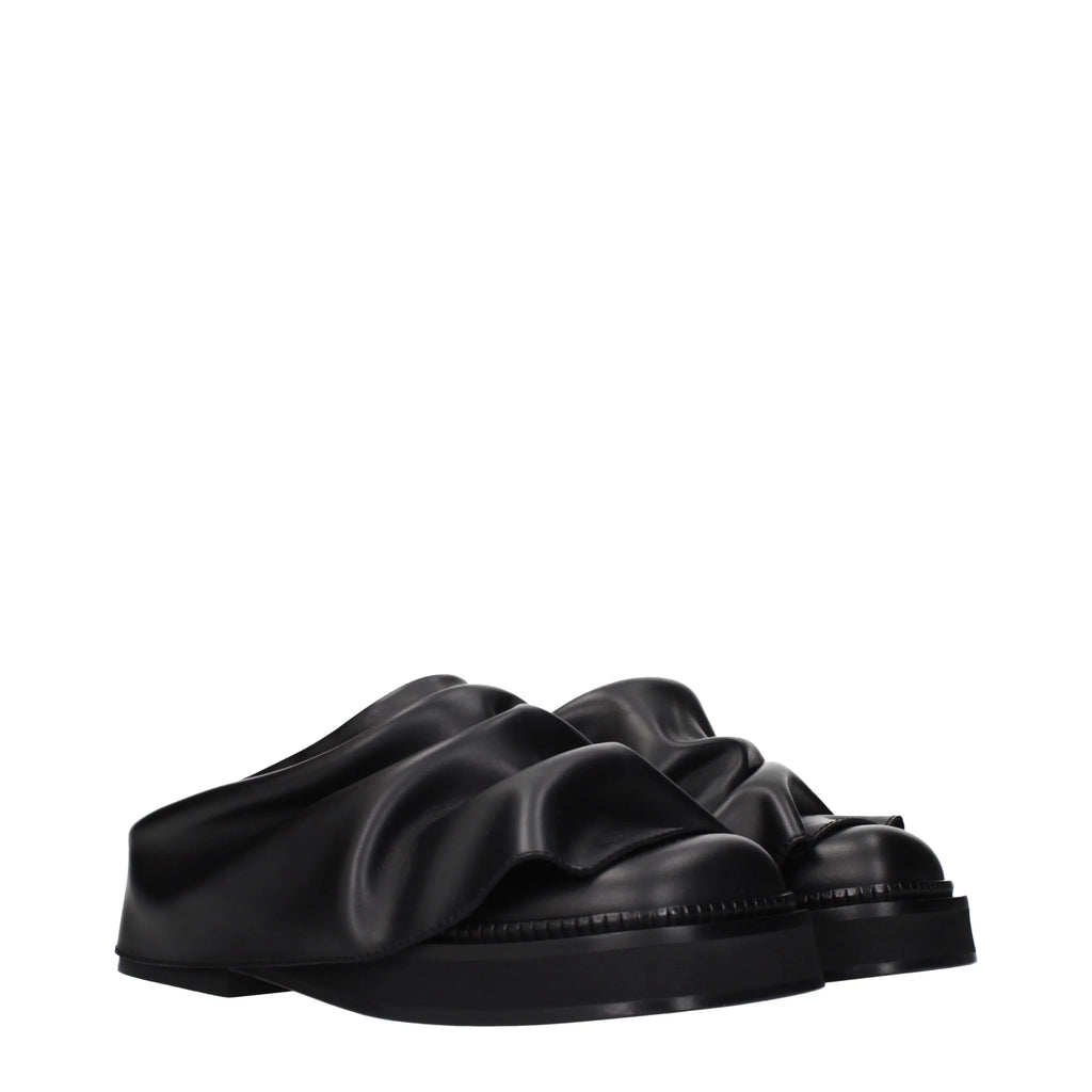 The Attico Slippers And Clogs Robin Women Leather Black