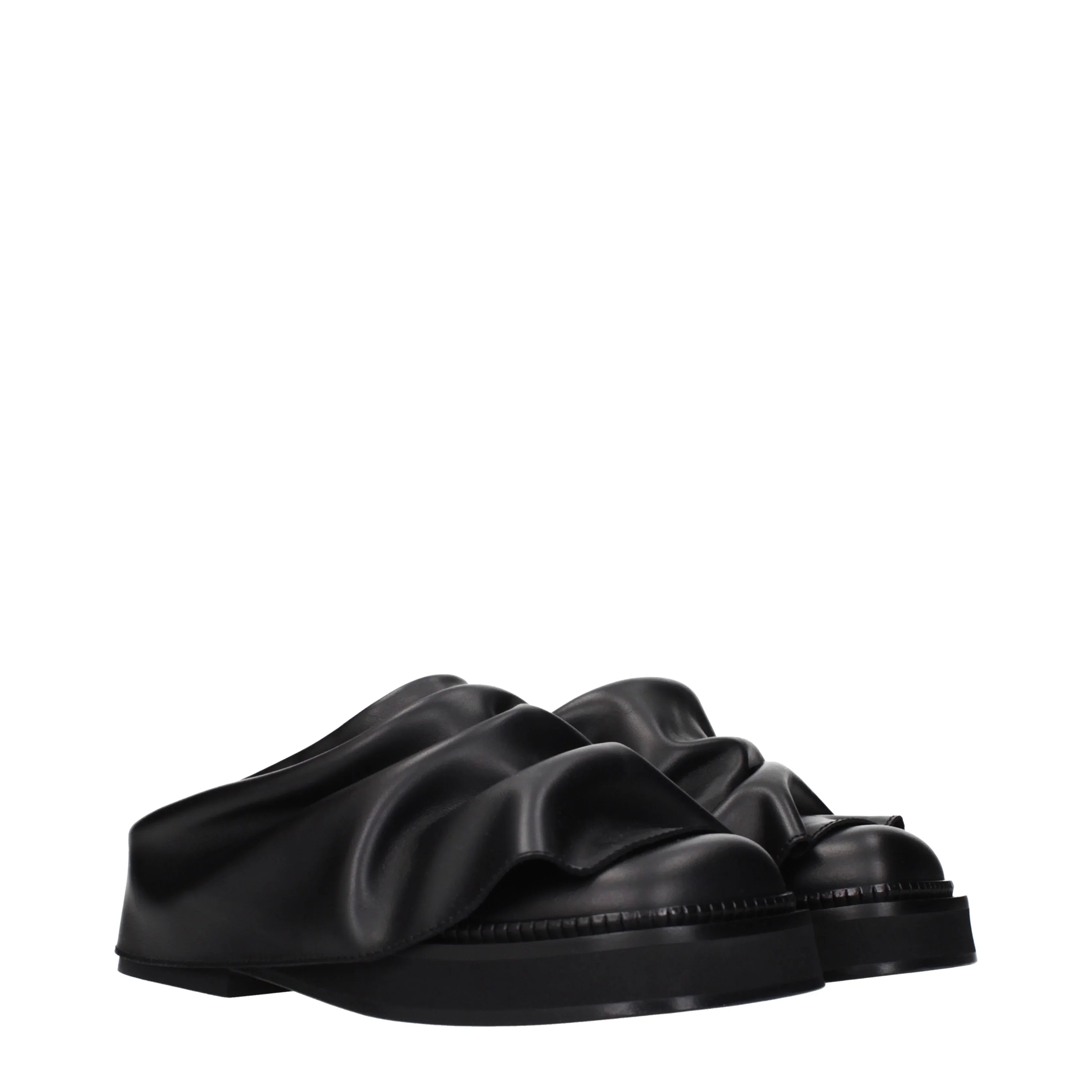 The Attico Slippers And Clogs Robin Women Leather Black