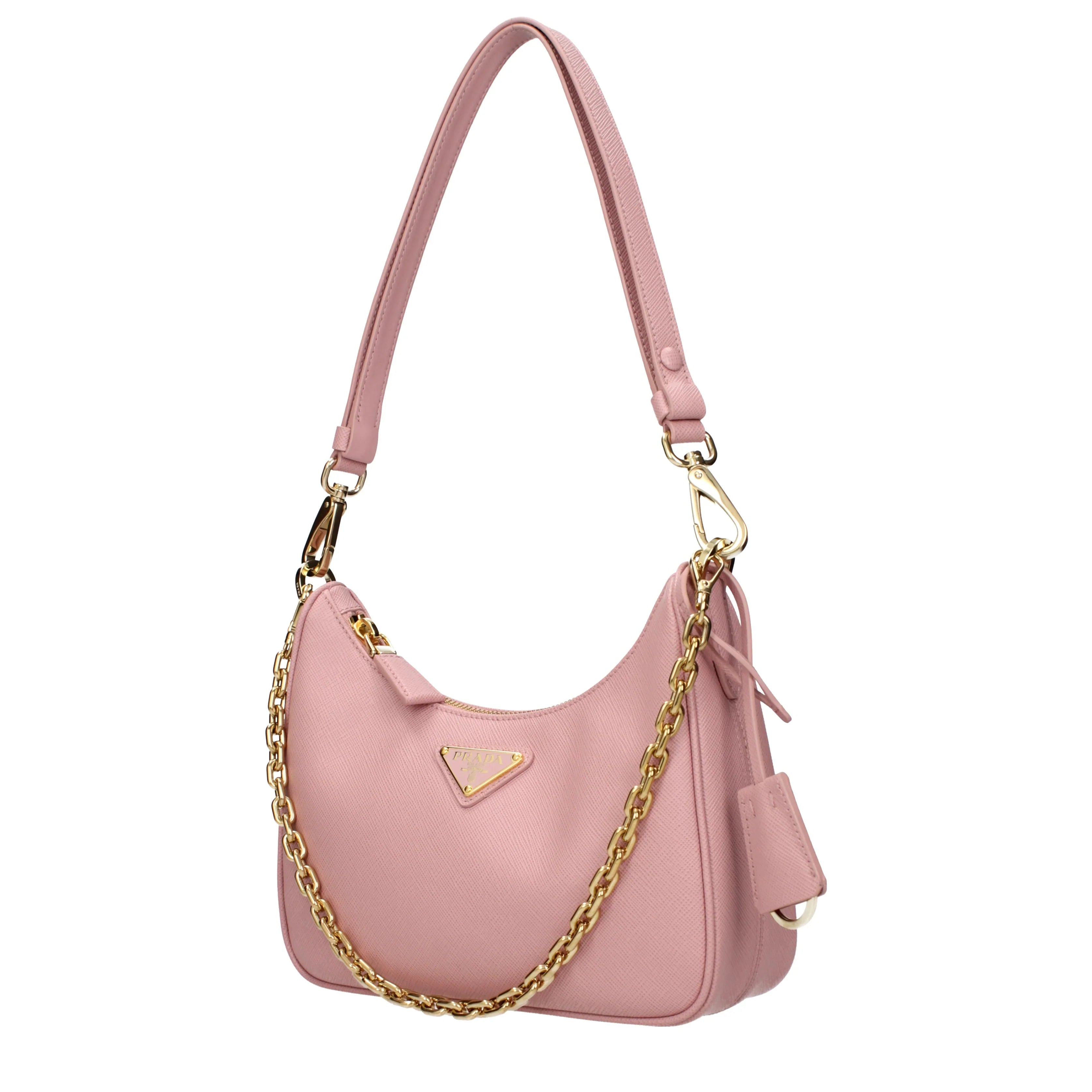 Prada Re Edition Shoulder Bags Women Peach/Pink Leather