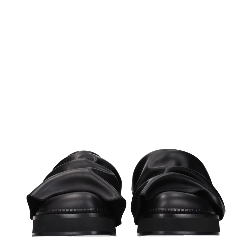 The Attico Slippers And Clogs Robin Women Leather Black
