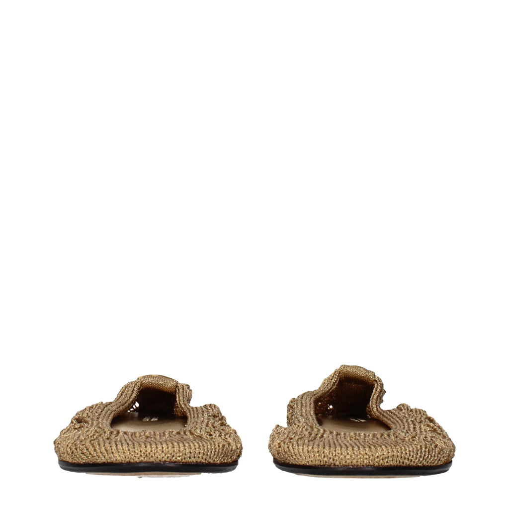 Isabel Marant Ballerine Women Fabric Gold