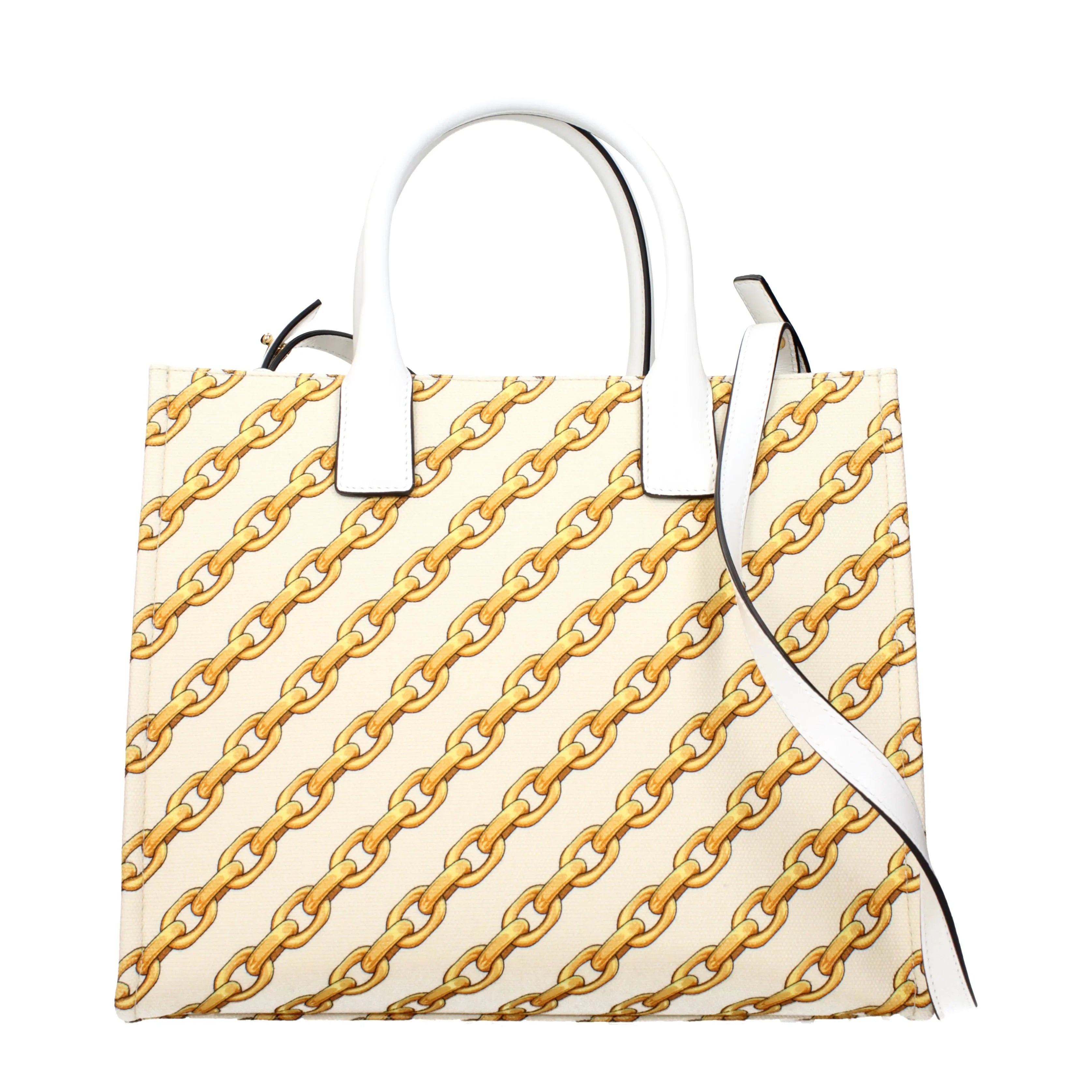 Versace Handbags For Women Fabric Beige/Porcelain