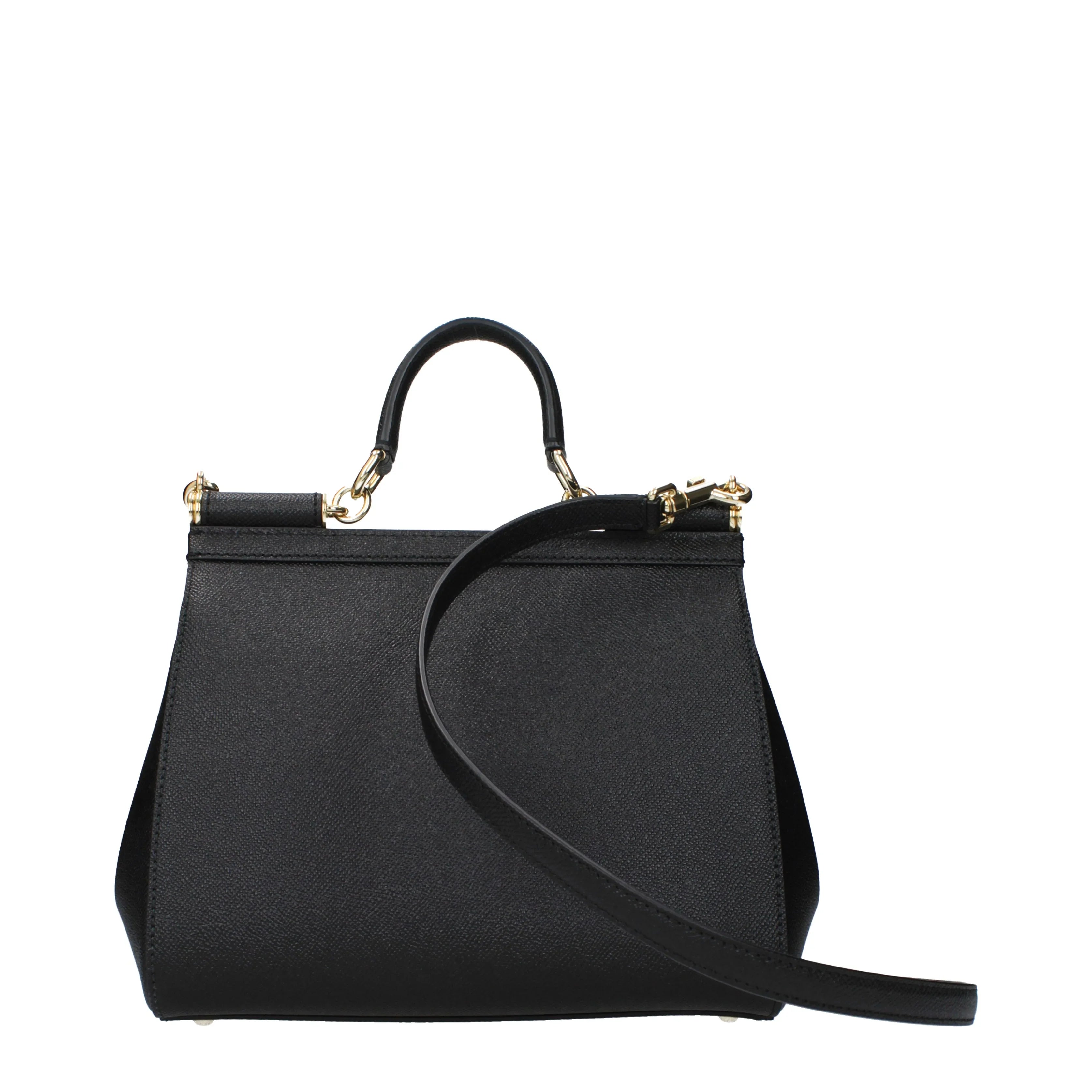Dolce&Gabbana Sicily Handbags Women Leather Black