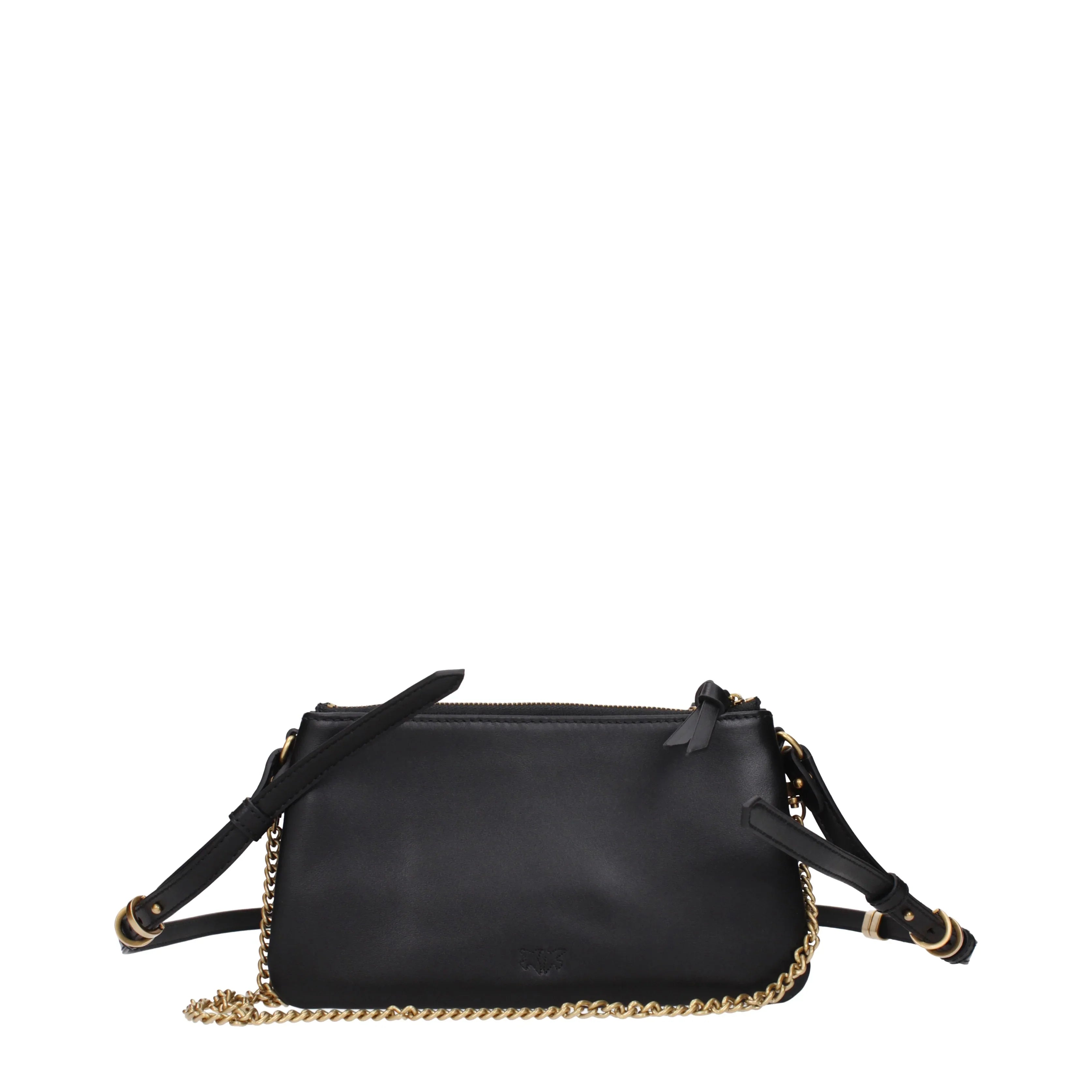 Pinko Women's Shoulder Bags Black Leather