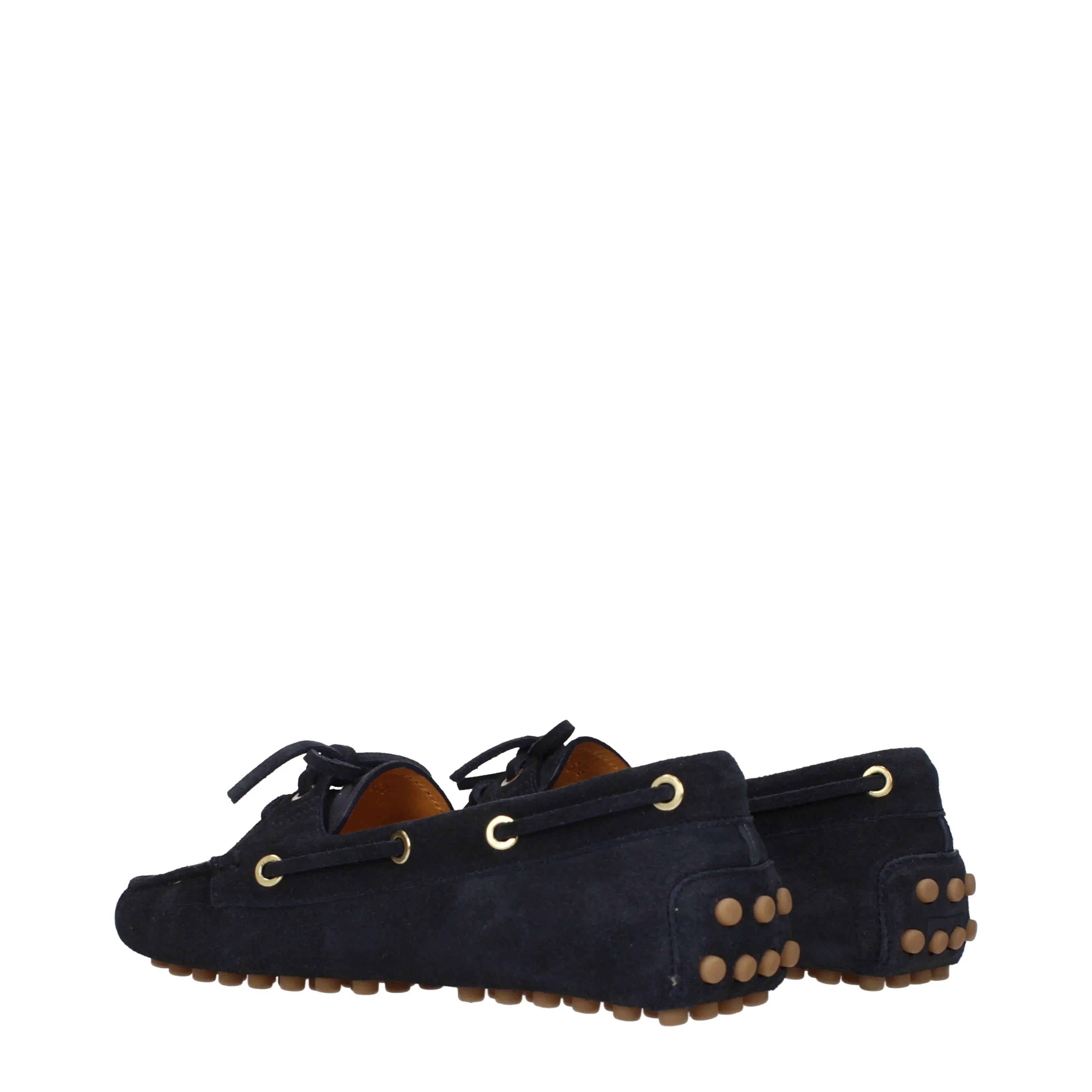 Tod's Women's Gommini Loafers Blue Suede