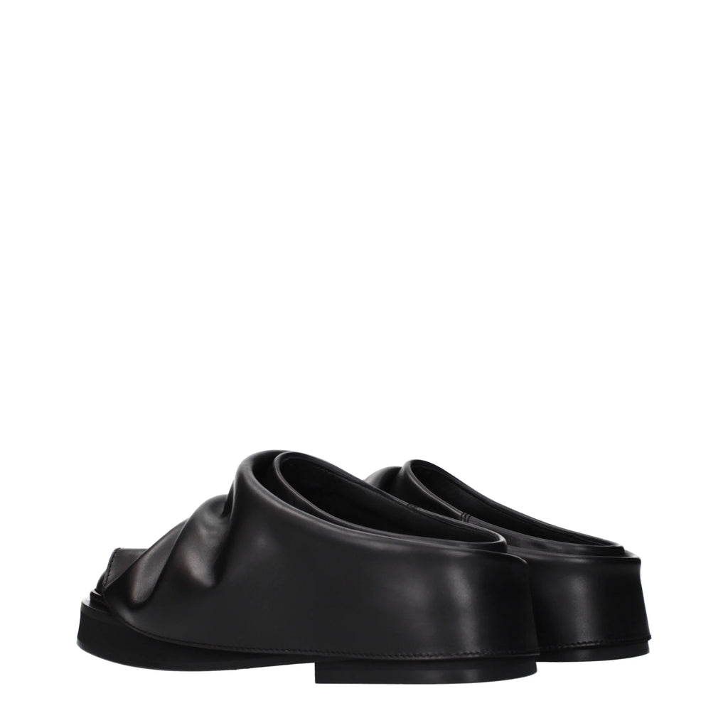 The Attico Slippers And Clogs Robin Women Leather Black