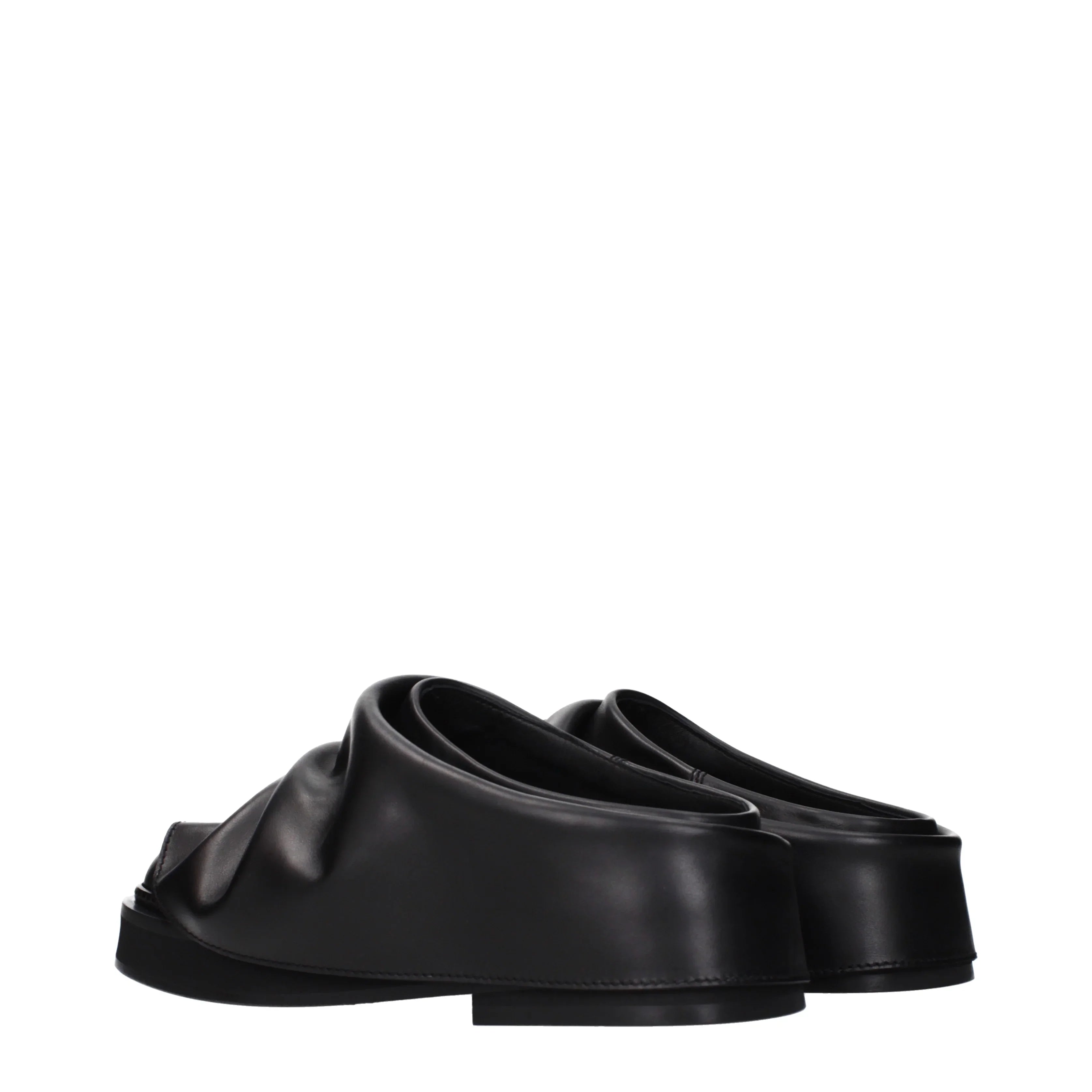 The Attico Slippers And Clogs Robin Women Leather Black