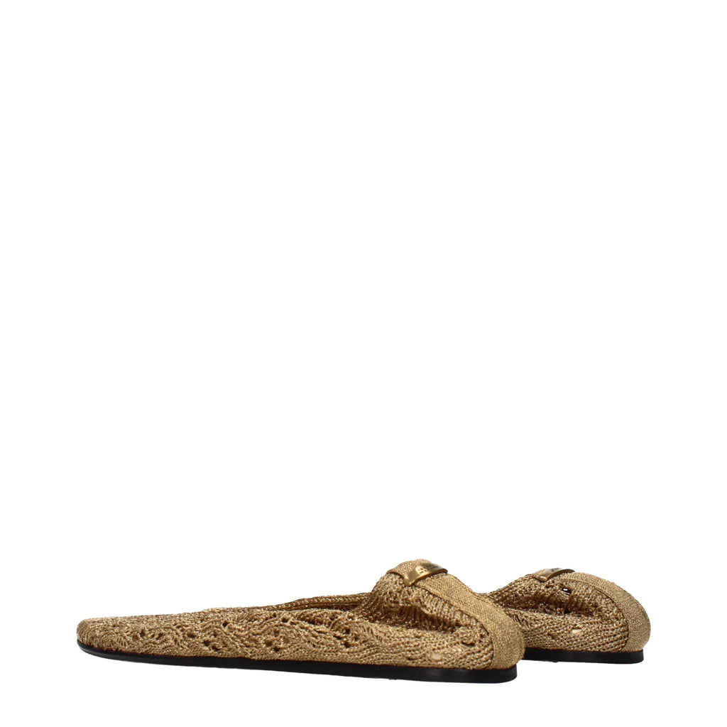 Isabel Marant Ballerine Women Fabric Gold