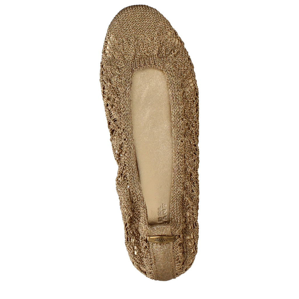Isabel Marant Ballerine Women Fabric Gold