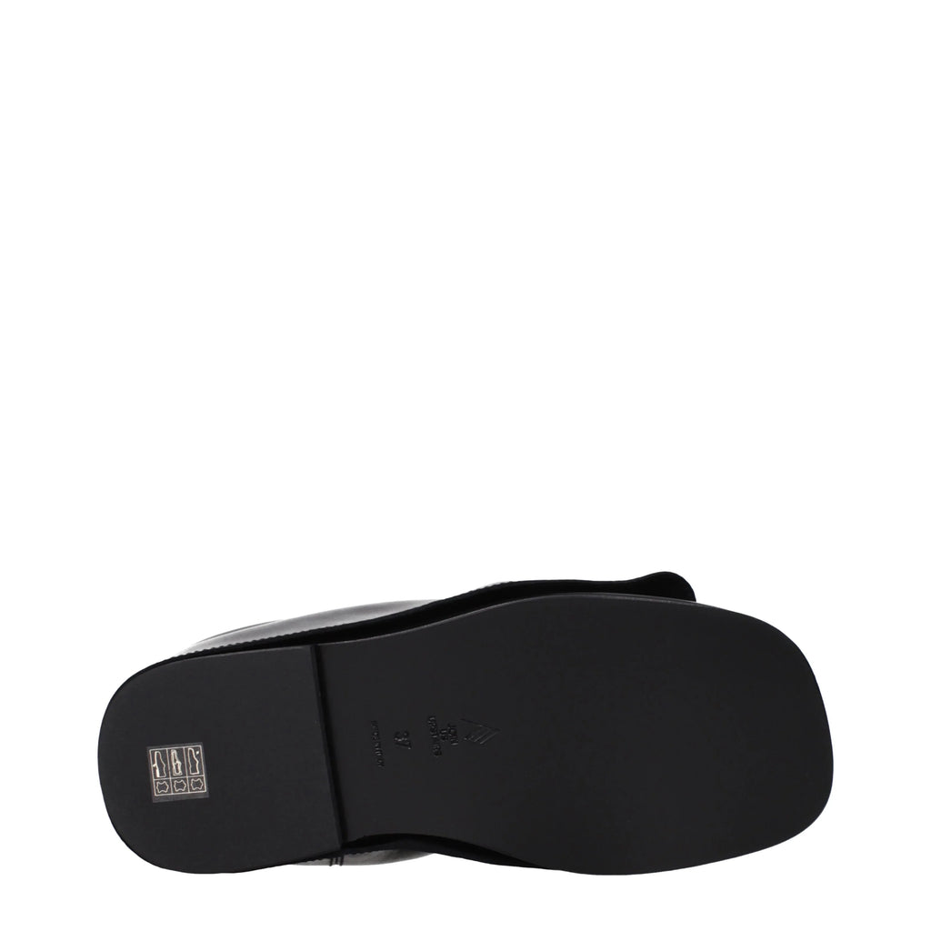 The Attico Slippers And Clogs Robin Women Leather Black